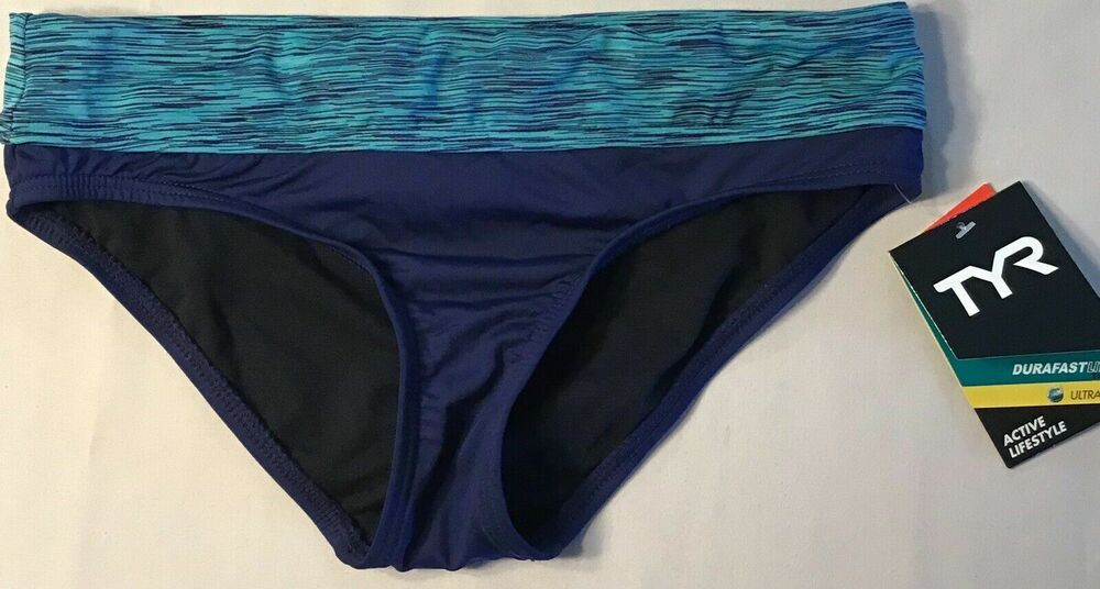TYR Sport Women's Sonoma Blue Swim Bikini Bottoms. Size 4/6.